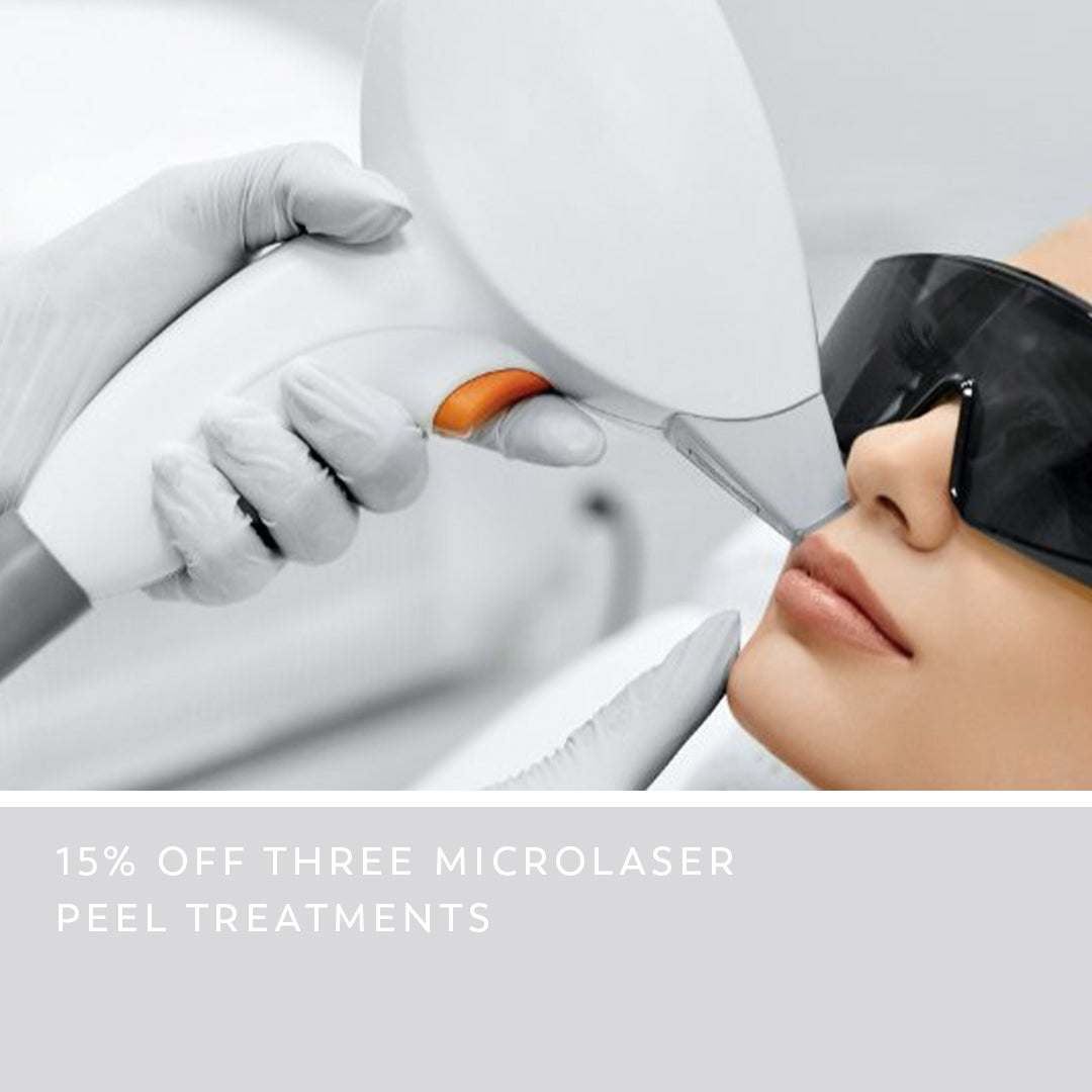 Three Microlaser Peel Face Treatments at 15% off