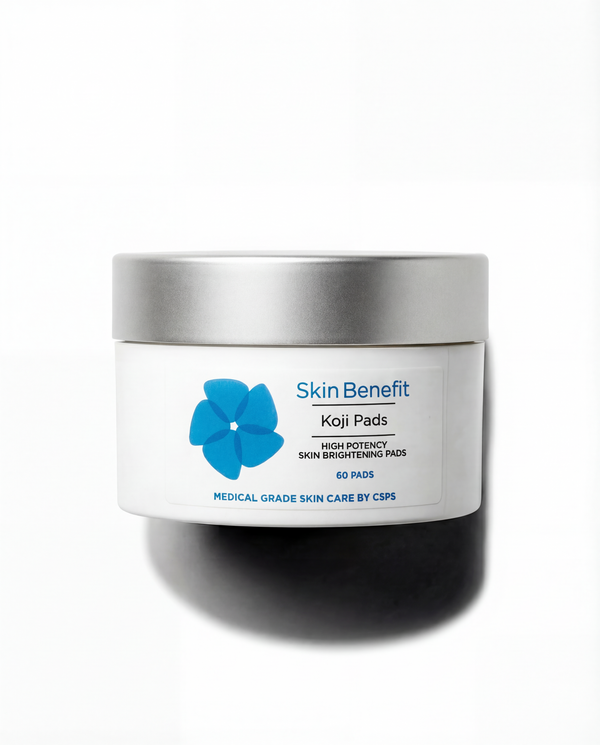Koji Brightening Pads with Kojic Acid and Arbutin for hyperpigmentation and sun damage
