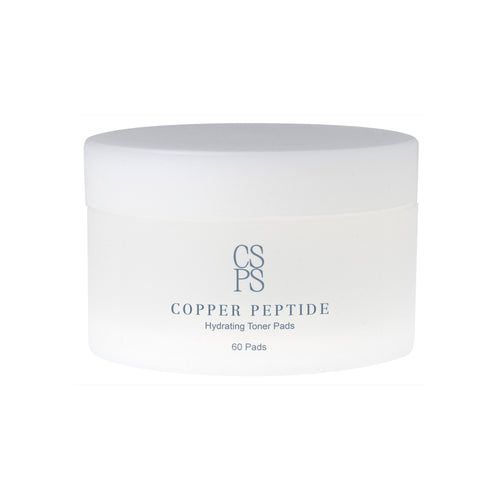 Copper Peptide Hydrating Toner Pads, 60 pads, in a white CSPS jar