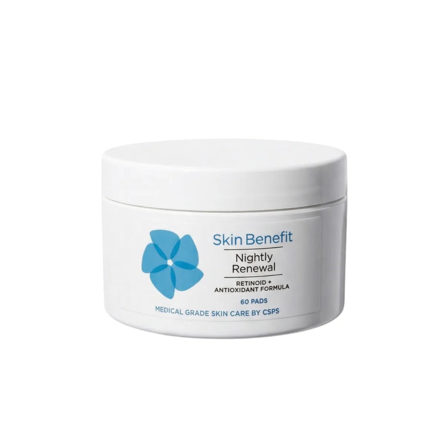 Skin Benefit Nightly Renewal retinoid pads with vitamin C and niacinamide for smoother brighter skin